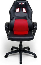 SEDIA SGABELLO POLTRONA RACING ROSSO E NERO STUDIO UFFICIO CAMERA CASA SM 10/21