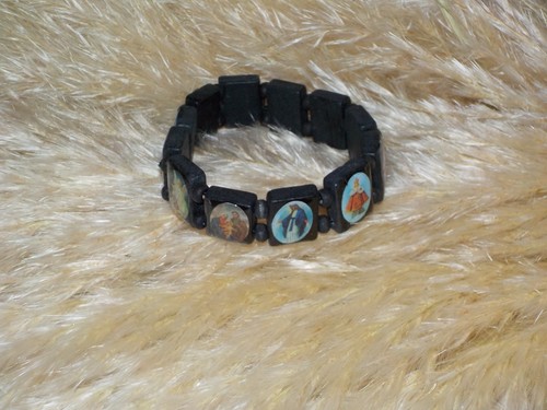 Bracelet bois noir - ♥,