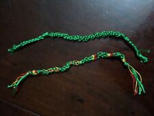 Bracciali Braccialetti in filo all'uncinetto ricamato intrecciato