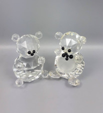 STANCANELLI CRYSTAL  coppia orsi lui e lei h 5 cm mod. swarosky