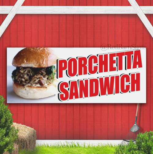 Insegna striscione porchetta - insegna,