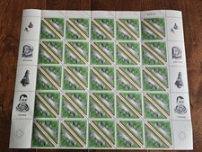 1962 Panama Scott #460a - Nave Savannah MNH - Foglio parziale di 100 francobolli 