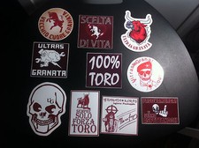 TORINO 10 ADESIVI ULTRAS PEGATINAS AUFKLEBER STICKERS GRANATA KORPS