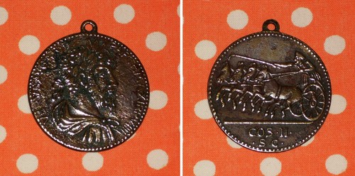 Moneta medaglia romana - romana,