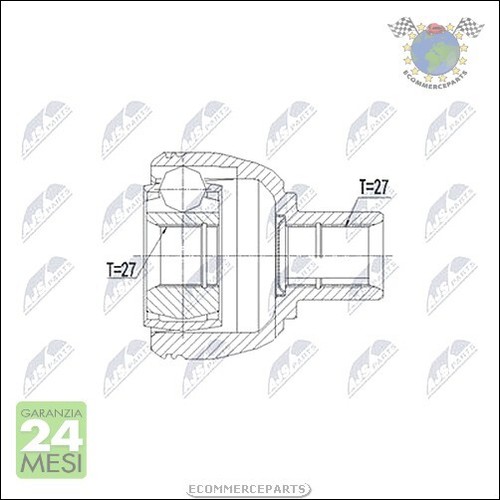 Kit giunto omocinetico ajs - giunto,