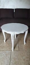 tavolo stile shabby and chic colore bianco, 60 cm di diametro e altezza 45cm