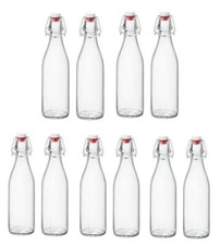 Bottiglia in Vetro da 1 Litro con tappo ermetico x10