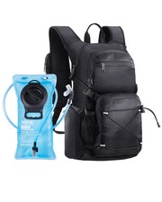 VEVOR Zaino Idrico 2 L TPU Sacca d'Acqua Ciclismo Escursionismo Campeggio Nero
