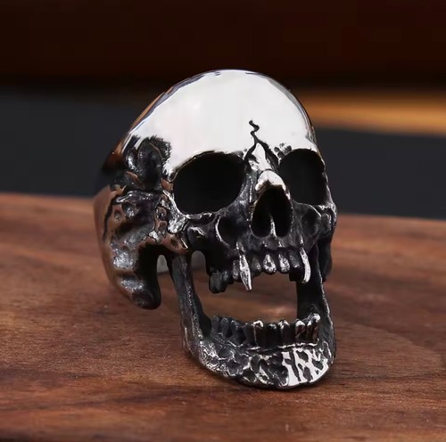 Anello teschio vampiro uomo - teschio,