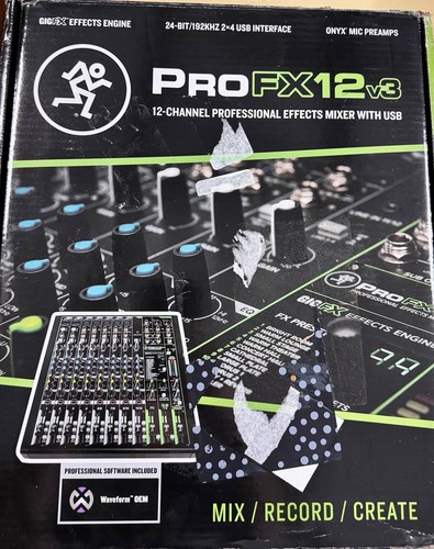 Mackie profx12v3 mixer - mackie,