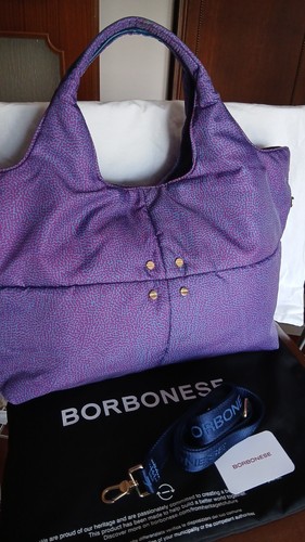 Borbonese shopper viola - borbonese,