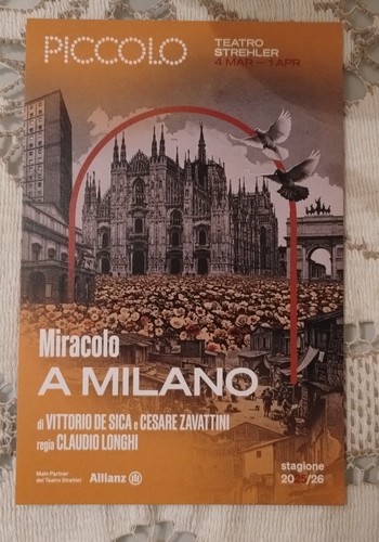 Cartolina miracolo milano - miracolo, a