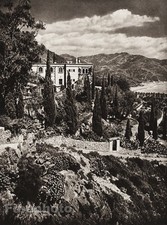 1925 Vintage ITALIA Arte TAORMINA Porta Giardino Paesaggio Architettura di HIELSCHER