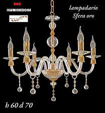 LAMPADARIO CRISTALLO 5 LUCI