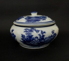 ✅ SPLENDIDA LEGUMIERA ZUPPIERA T.KOPENAGHEN PORCELLANA BIANCO BLU ANTIQUE - 4779