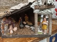 Capanna presepe artigianale in