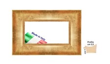 Cornice Oro in legno sgusciato per foto,stampe diplomi - Spessore front. cm 3,5