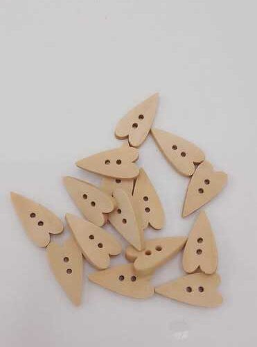 Bottoni legno cuore - legno,