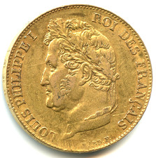 20 franchi ORO Luigi Filippo I