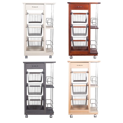 Carrello cucina legno con - carrello, in