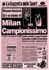 Ac Milan Cartolina "La Grande