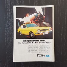 1971 #2 Ford Capri - Original AD Advertising Pubblicità Vintage