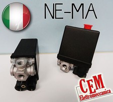 Pressostato 4 VIE NE-MA per compressore monofase 220 v 12 Bar (x abac fini fiac)