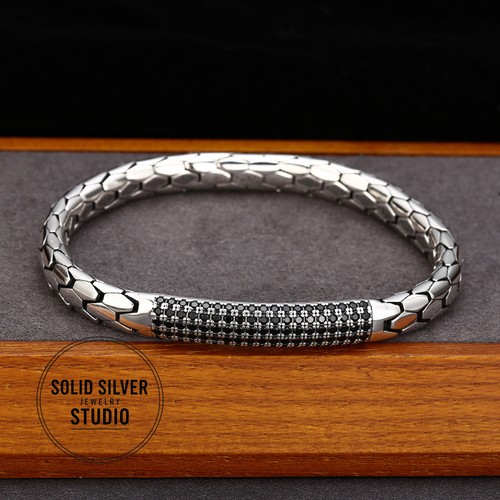 S925 bracciale uomo argento - s925,