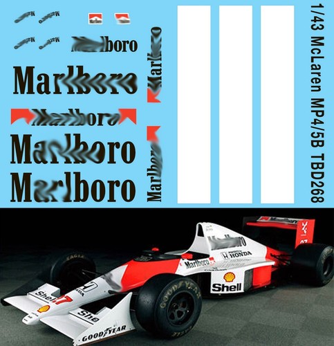 43decals per mclaren mp4 5b - 1/43decals,