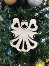 4 Diversi Angioletti in legno Decorazione Albero Di Natale 🌲