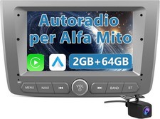 Hexinex Autoradio per Alfa Romeo Mito (2008-2019) Android 13 Car Radio (2+64GB)