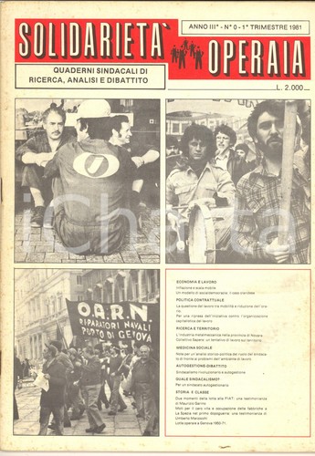 1981 solidarieta operaia - solidarieta',