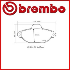 07.B314.28#2 PASTIGLIE FRENO