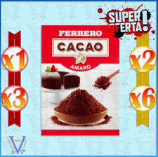 FERRERO CACAO AMARO IN POLVERE 75 GR | FORMATO 1 2 3 O 6 PZ PER DOLCI E DESSERT