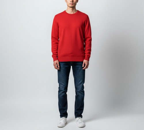 Maglione uomo medio rosso - uomo,
