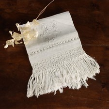 Salvietta Cifrata Lino Punto