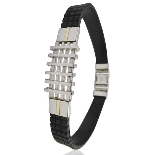 Bracciale uomo caucciu - ', con
