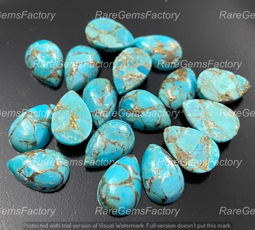 Pietra cabochon rame blu