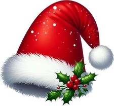 Adesivo colorato Natale Babbo