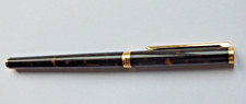 Penna Stilografica Dunhill lacca marrone ed oro - pennino oro14k