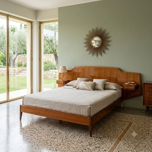 Letto matrimoniale vintage - matrimoniale,