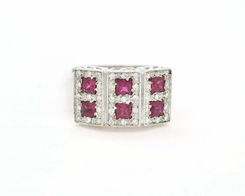 18k white gold princess - 18k,