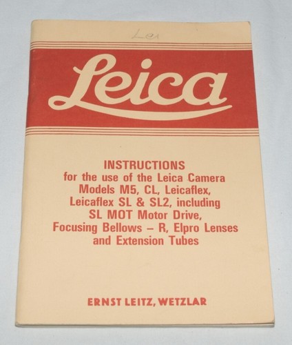 Leica camera instructions - camera,