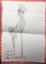 Caricatura a matita di un