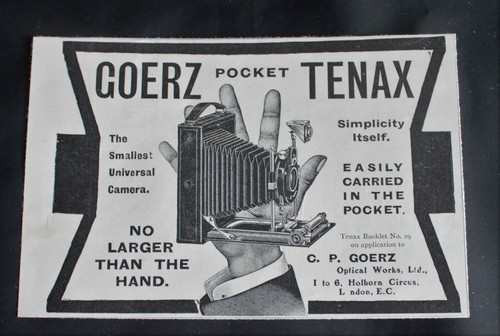 1910 print advert goerz - 1910,