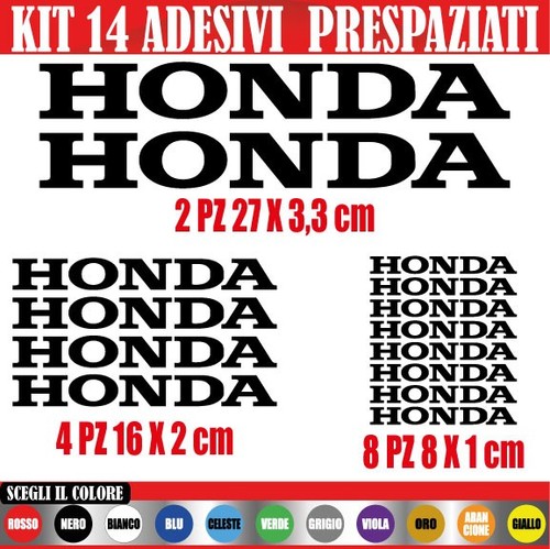 Kit adesivi honda - adesivi,