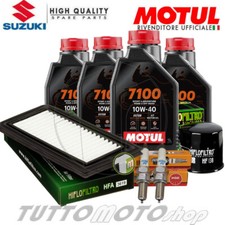 Tagliando SUZUKI Burgman 650 Executive 2014 2015 2016 Motul 7100 Filtri Candele