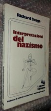 LIBRO: Interpretazioni del nazismo Richard Saage