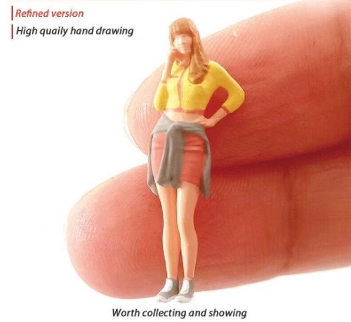 Painted figure mini model - 1:64,
