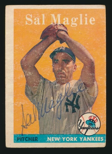 1958 topps sal maglie - 1958,